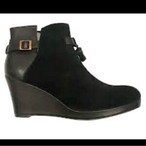 Wolverine 1000 Mile By Samantha Pleet Socialite Mid Wedge Boots in Black Size 10